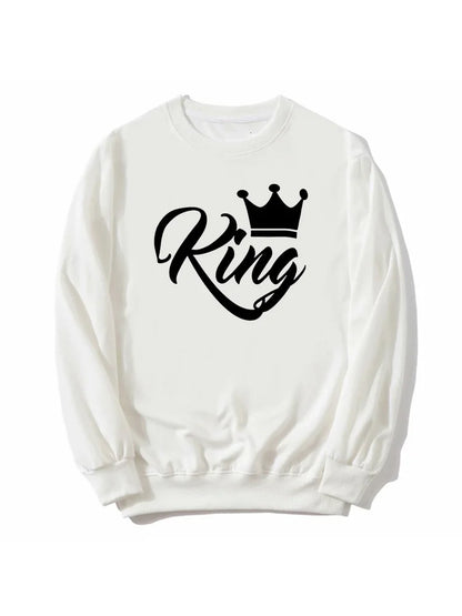 King Und Queen Pullover Ohne Kapuze