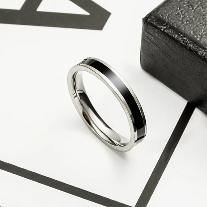 Paar Ringe Schwarz