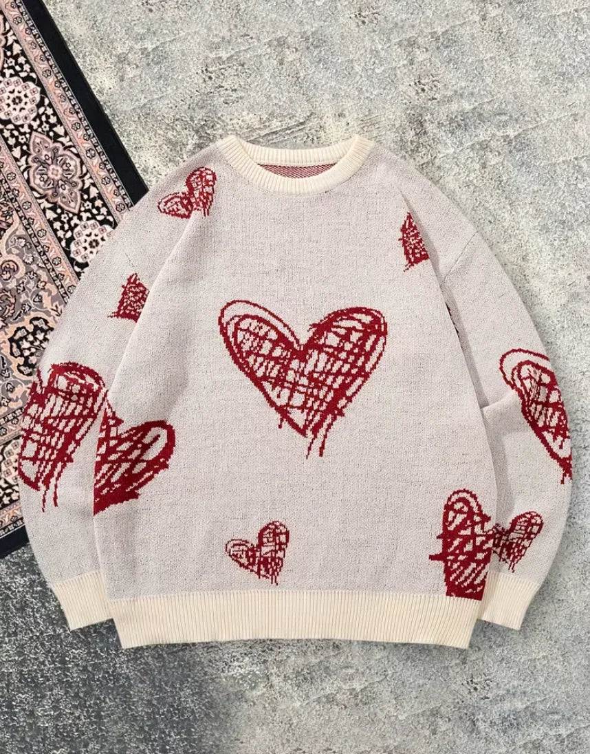 Pullover Damen Mit Herzen