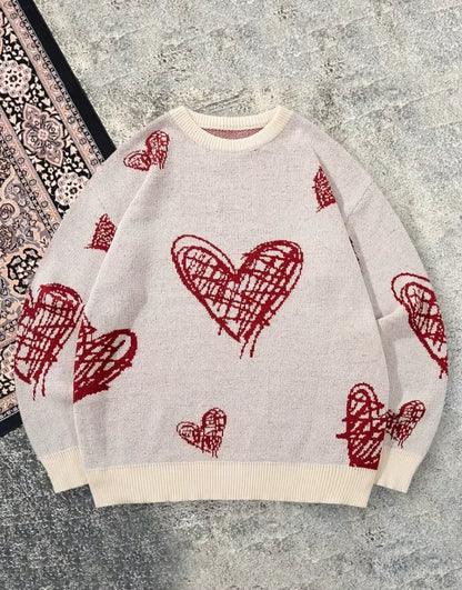 Pullover Damen Mit Herzen