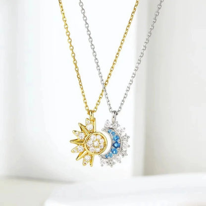 Sun And Moon Necklace Couple
