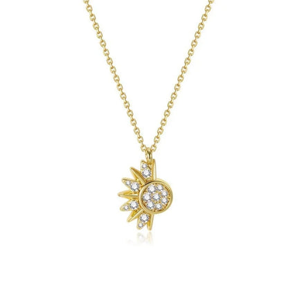 Sun And Moon Necklace Couple