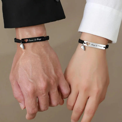 Liebes Armband Für Paare Silber