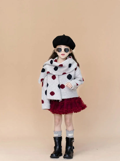 Mutter Und Tochter Punkte Pullover