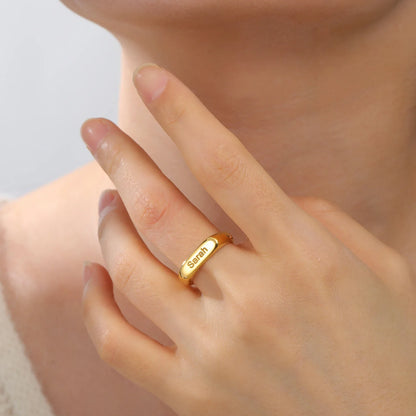 Paar Ringe Mit Gravur Silber