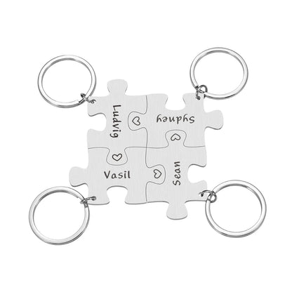 Schlüsselanhänger Puzzle Familie