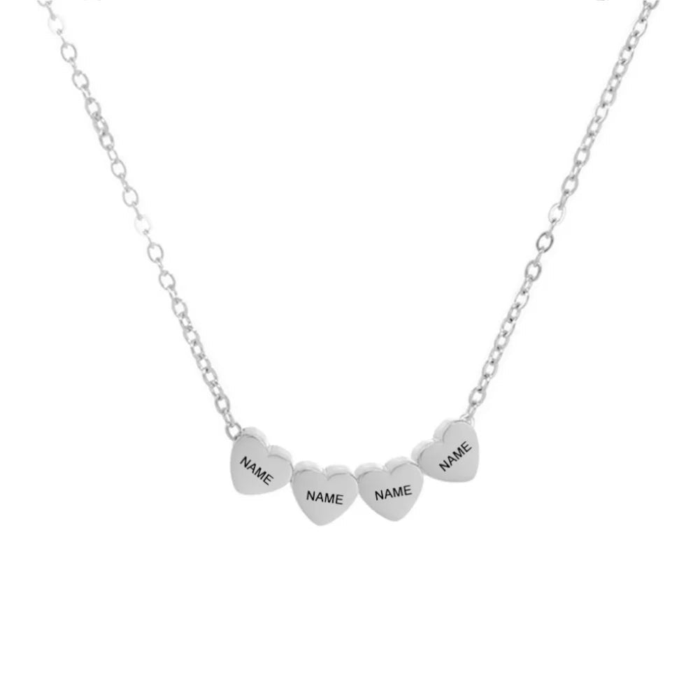 Familienkette Plättchen Silber - Ansicht 6