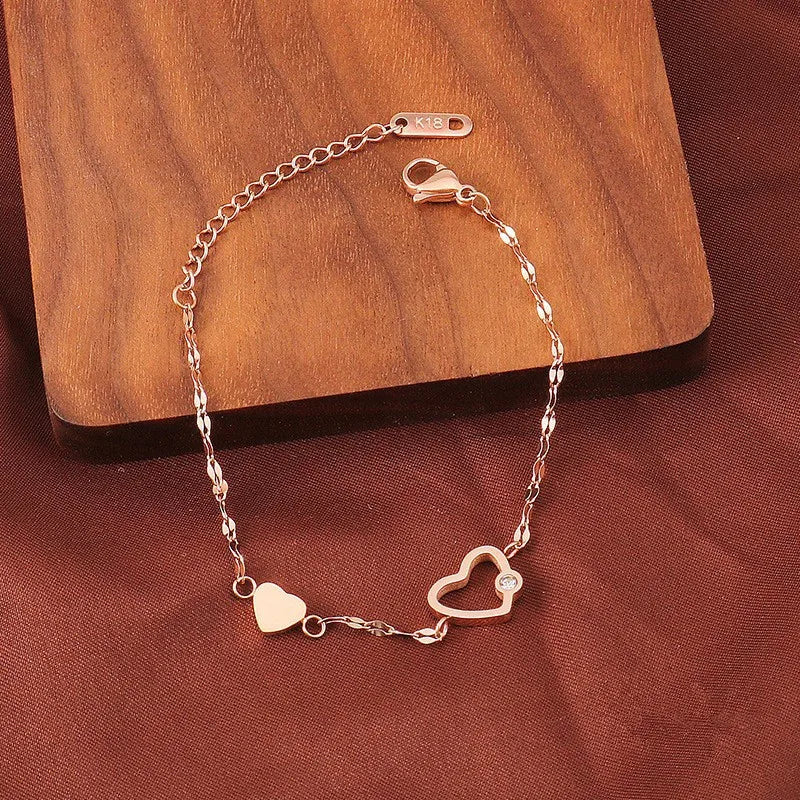 Schwestern Armband Rosegold