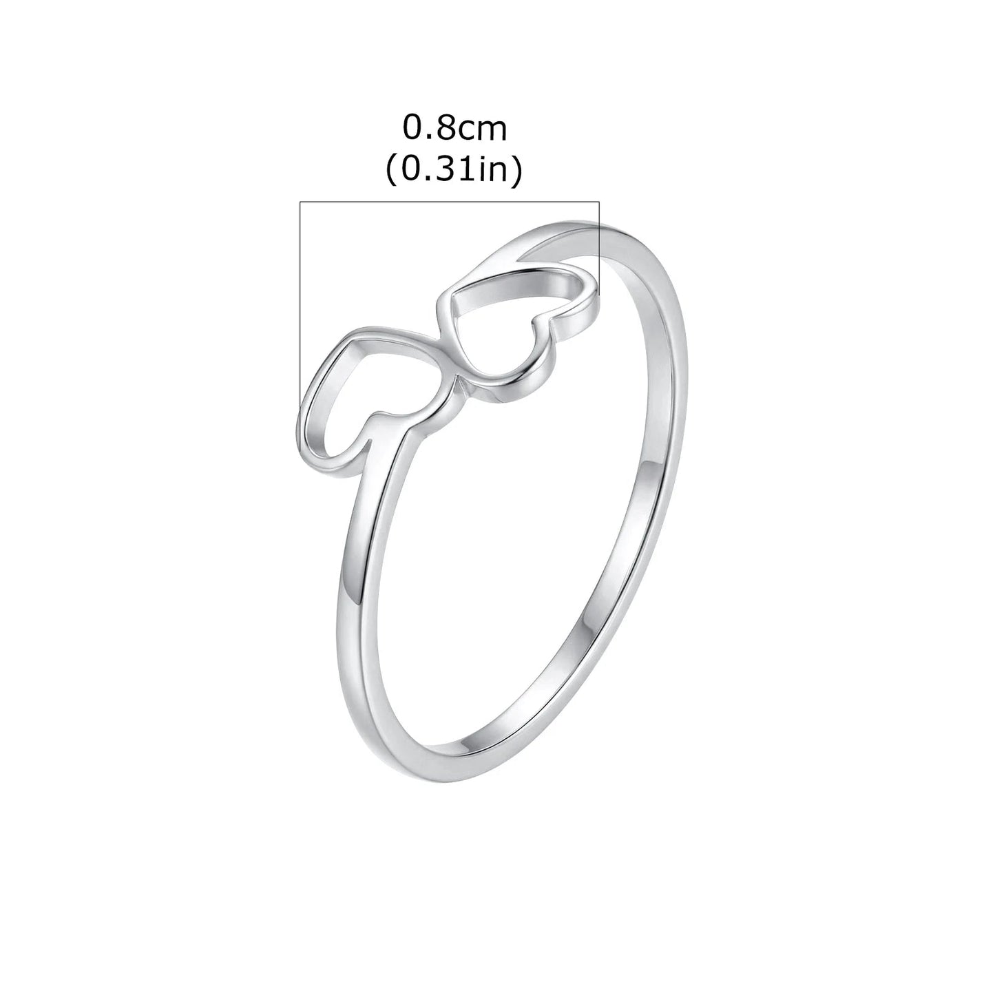 Paar Ringe Herz