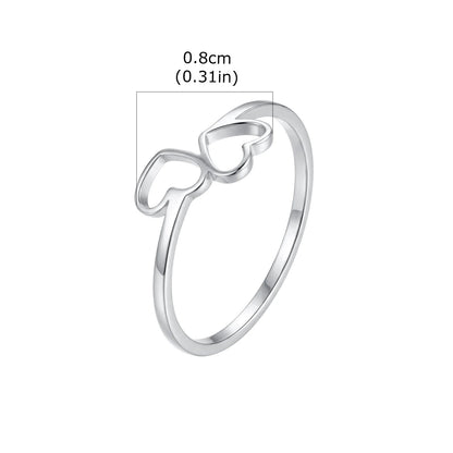 Paar Ringe Herz