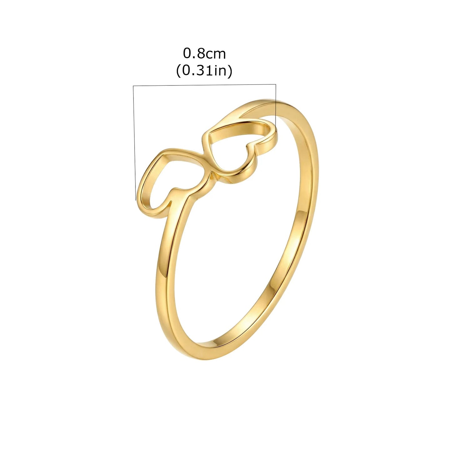 Paar Ringe Herz