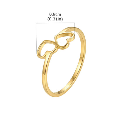 Paar Ringe Herz