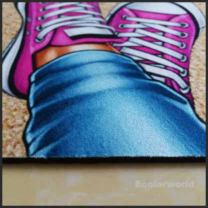 Personalisierte Fußmatte Familie Pfoten