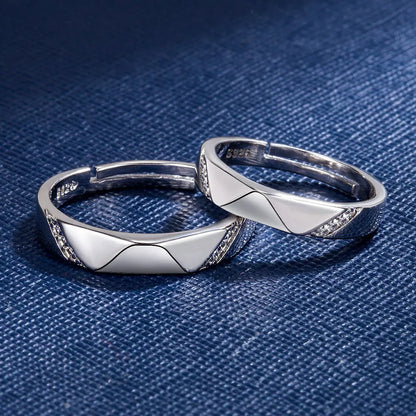 Paar Ringe Weißgold