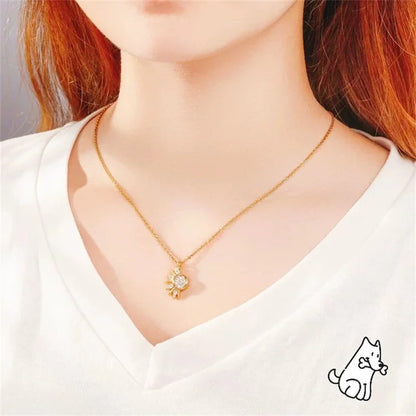 Sun And Moon Necklace Couple