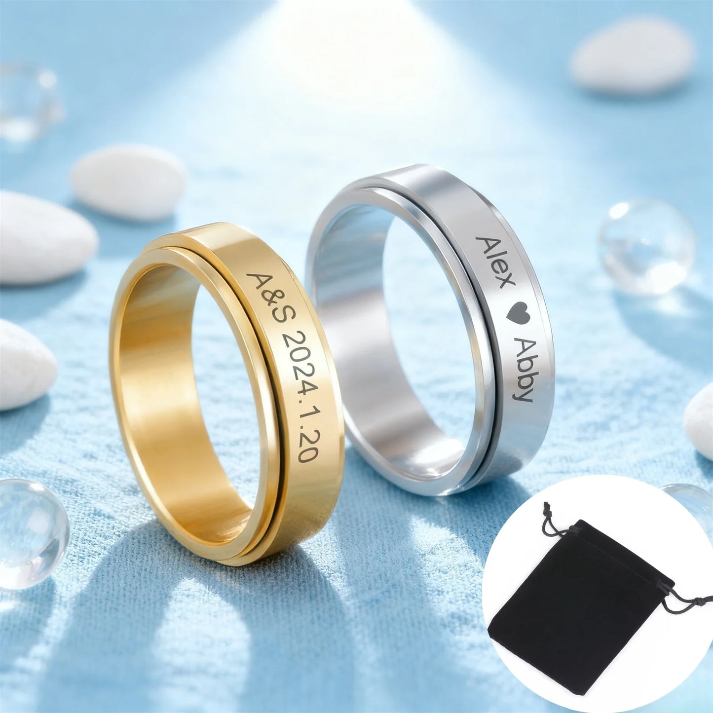 Personalisierte Ringe Paare