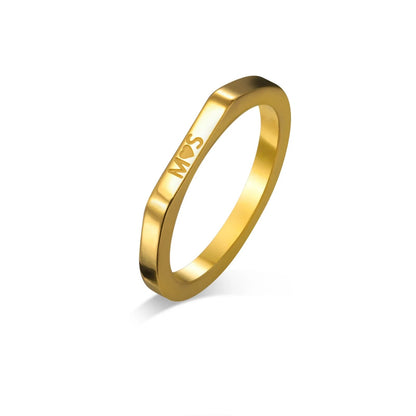 Paar Ringe Mit Gravur Silber