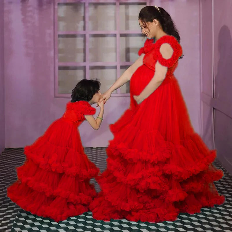 Pregnant Mom And Daughter Outfits