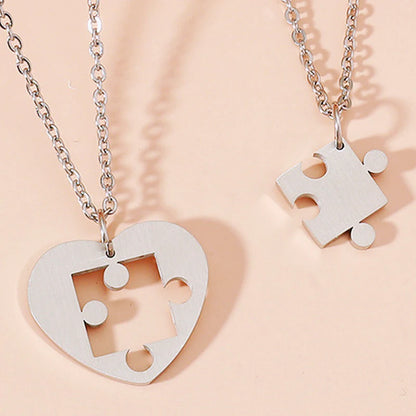 Puzzle Necklace For Couples