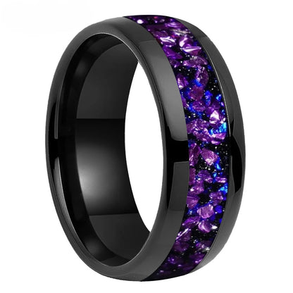 Amethyst Couple Rings