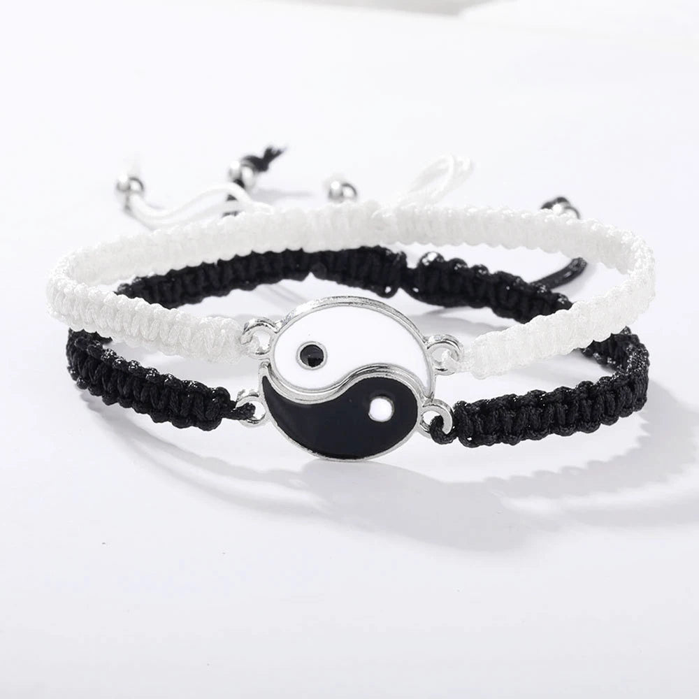Yin Yang Matching Bracelets