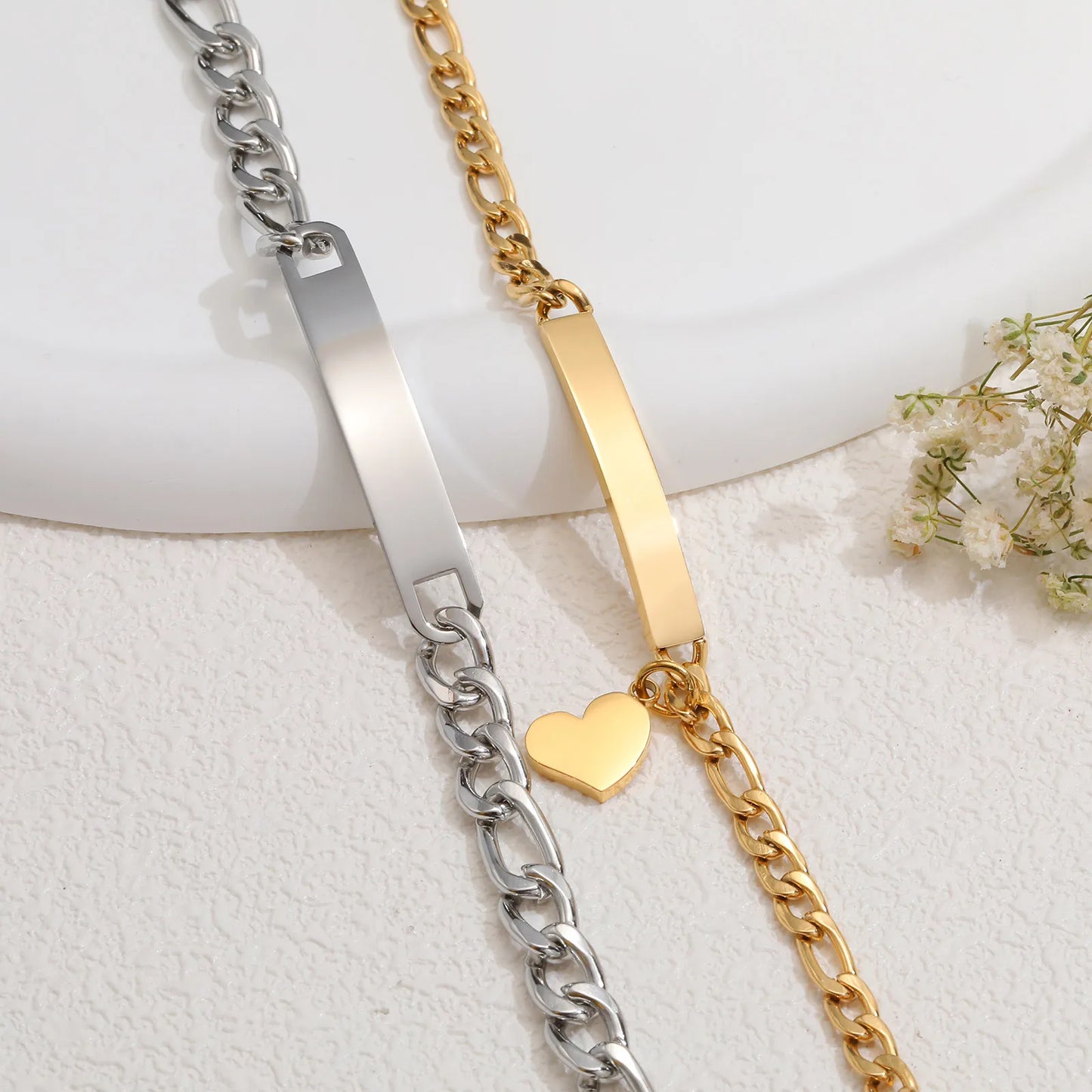 Paar Armbänder Mit Namen