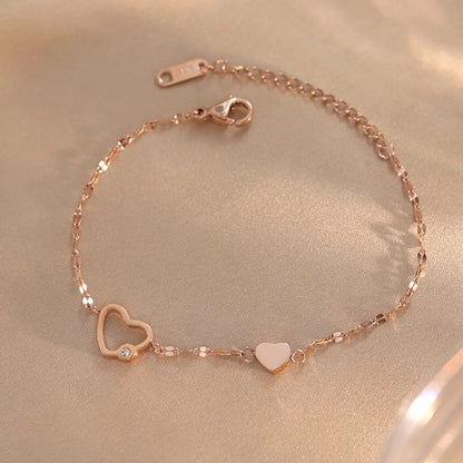 Schwestern Armband Rosegold
