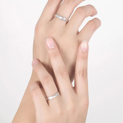 Paar Ringe Weißgold