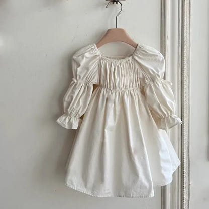 Mutter Tochter Kleid Weiß