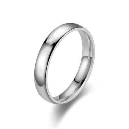 Silver Couple Rings With Names Engraved