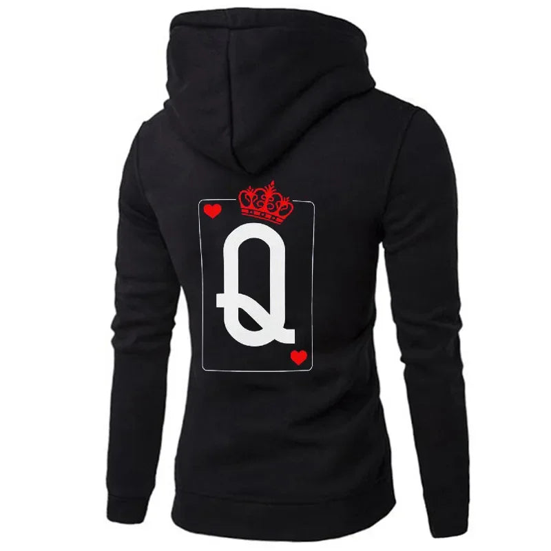King Queen Pullover Pokerzeichen