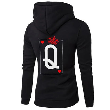 King Queen Pullover Pokerzeichen