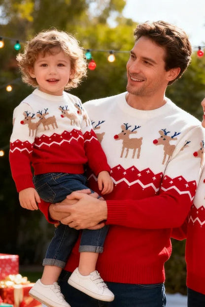 Vater Sohn Pullover Weihnachten