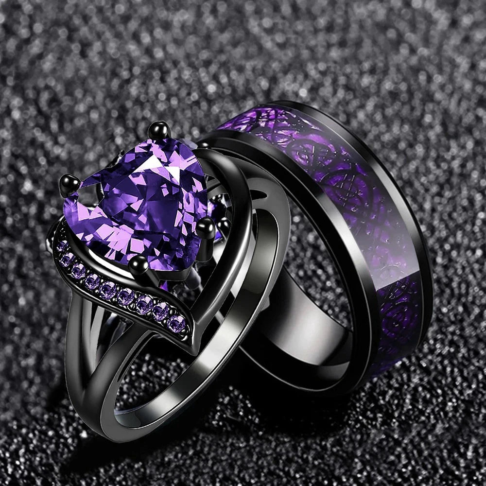 Couple Ring Heart