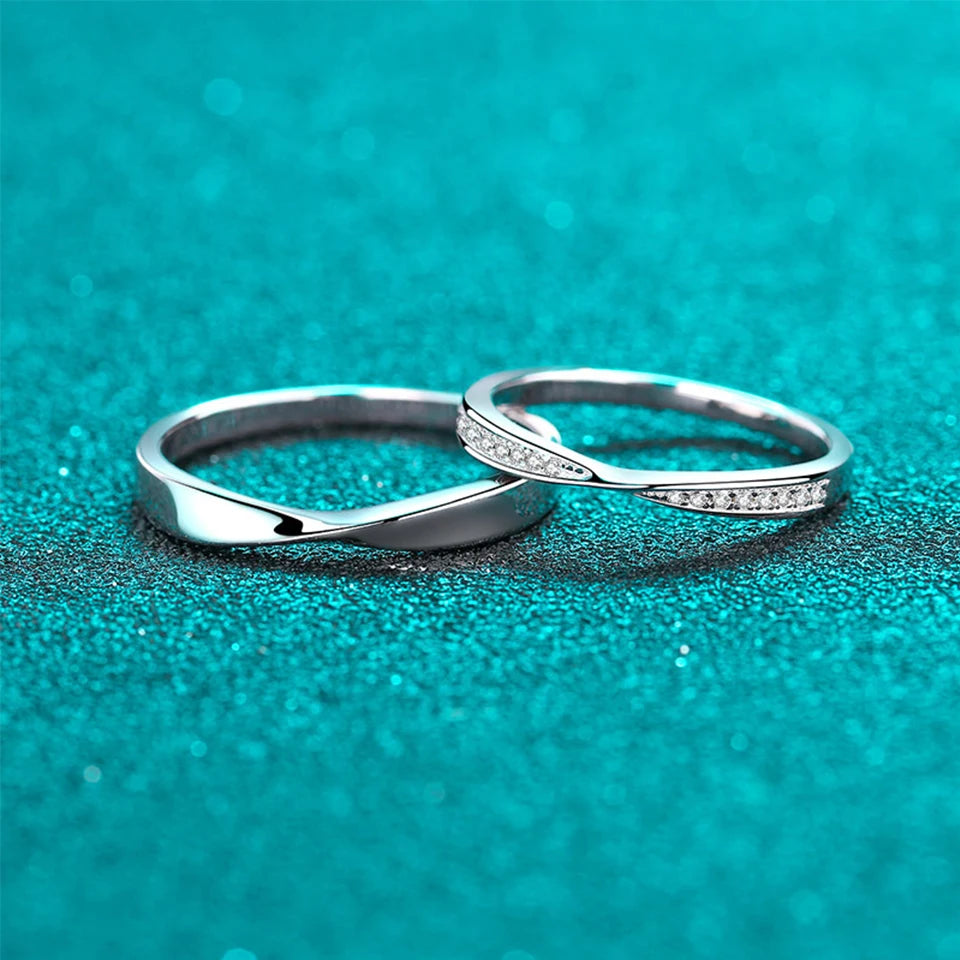 Simple Couple Promise Rings