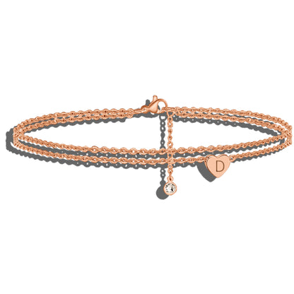 Mutter Tochter Armband Rosegold