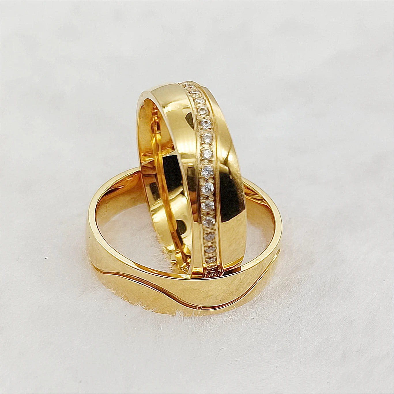 Couple Rings Gold With Diamond