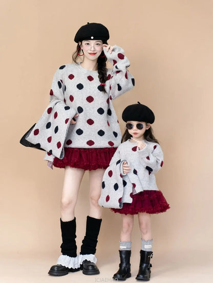 mutter-und-tochter-punkte-pullover