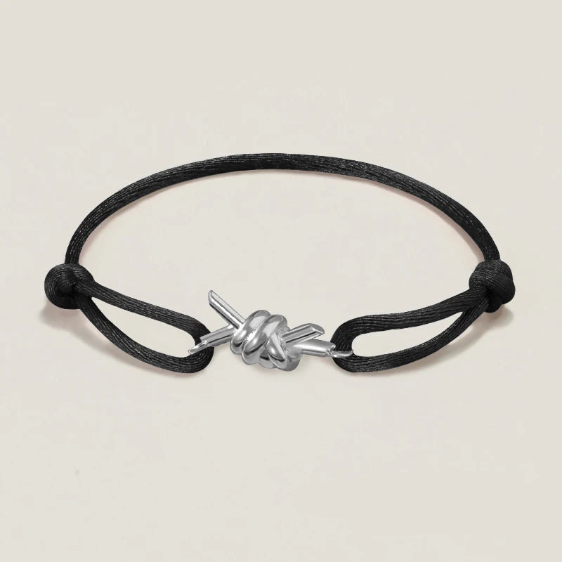 Partner Armband Leder Schwarz