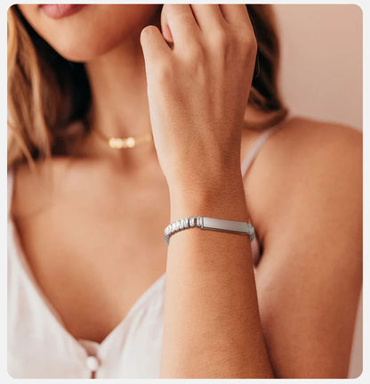 Pärchen Armband Mit Gravur Silber