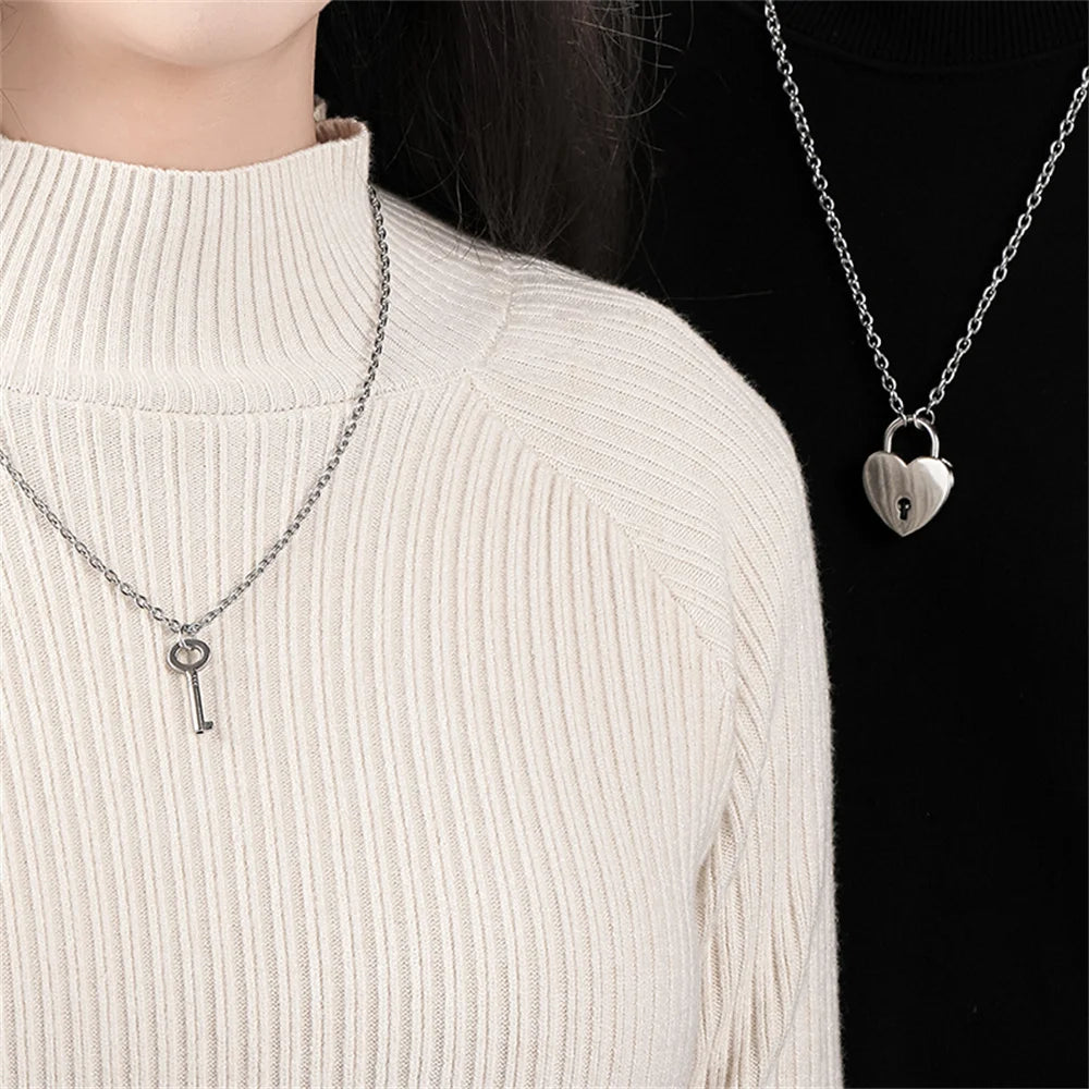 Pärchen Kette Herz