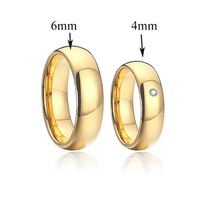 New Couple Rings Gold