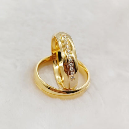 Perfect Couple Couple Rings Gold