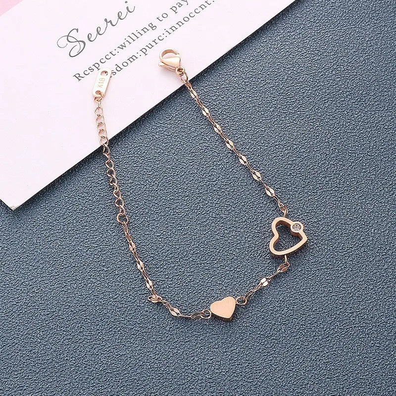 Schwestern Armband Rosegold
