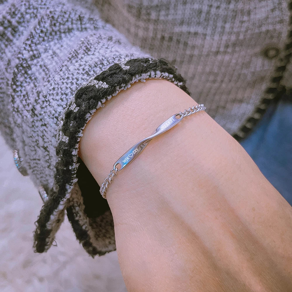 Partner Armband Silber Gravur