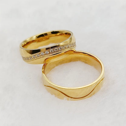 Couple Rings Gold With Diamond