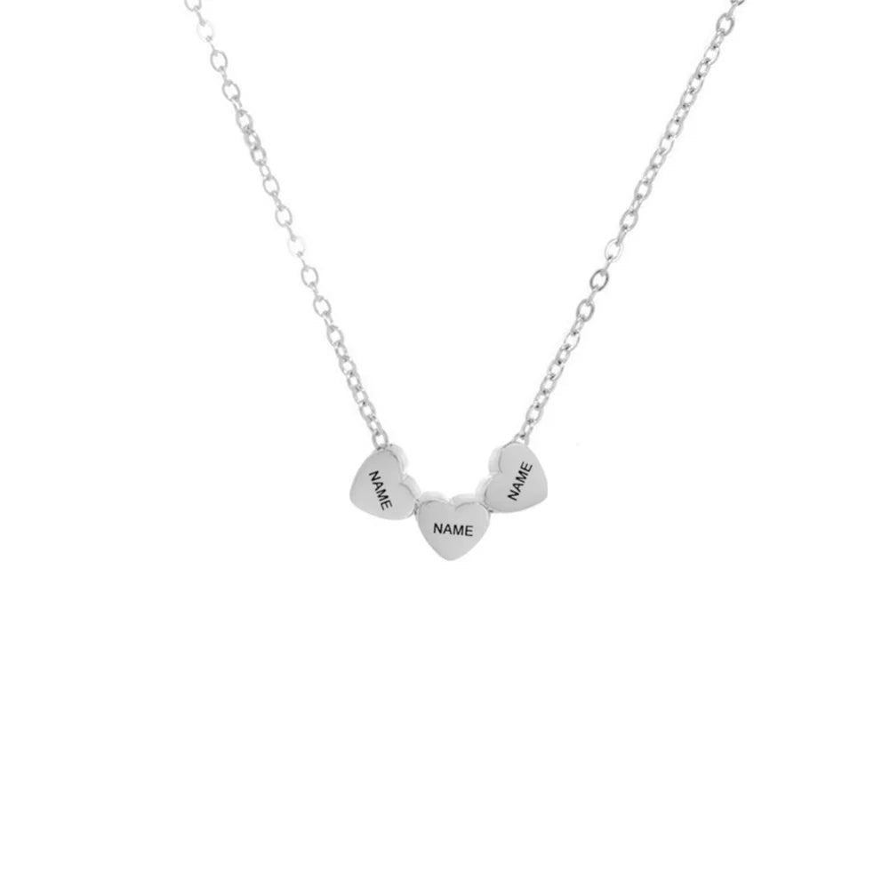 Familienkette Plättchen Silber - Ansicht 5