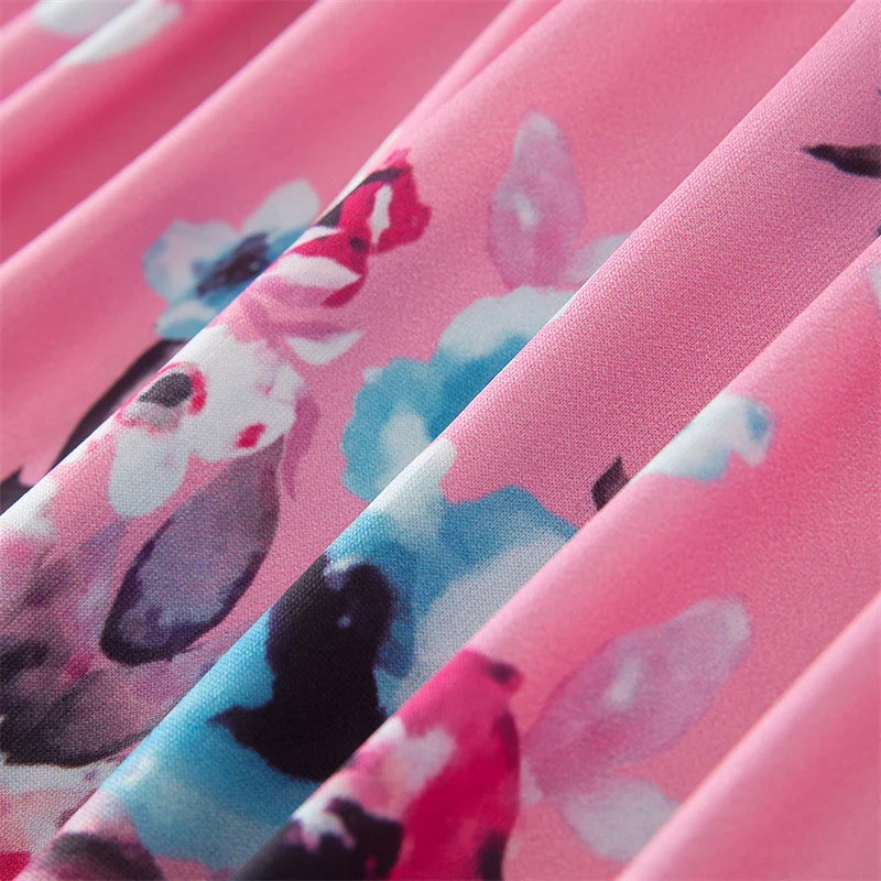 Mutter Tochter Kleid Lang