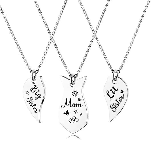 Mutter Tochter Kette Silber 925