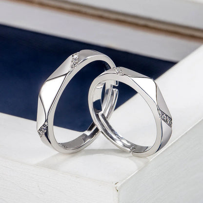Paar Ringe Weißgold